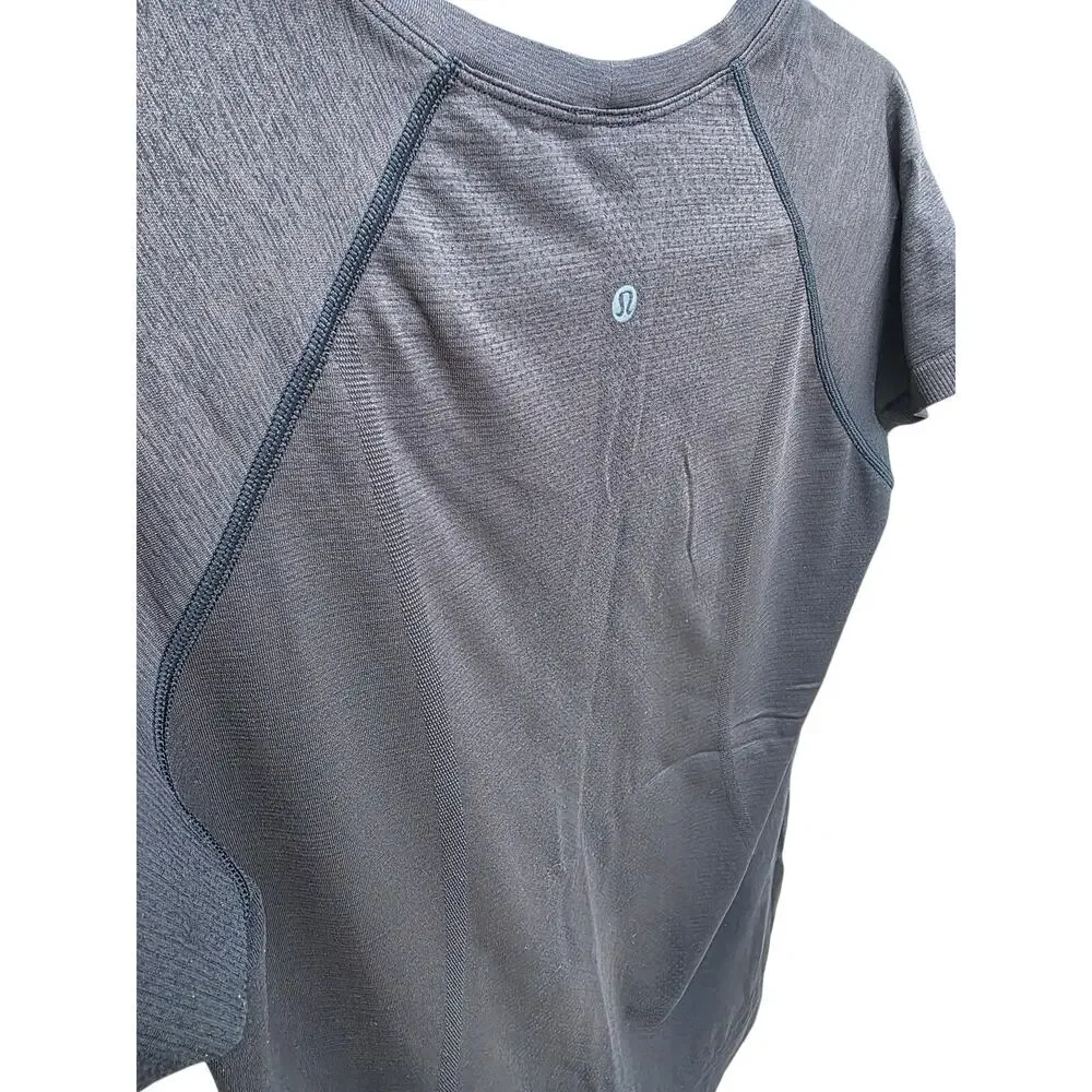 lululemon Swiftly Tech Short Sleeve 2.0 Shirt Brown/black size 12.